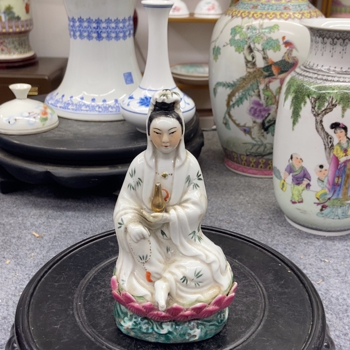 默***然陶瓷景德镇瓷器观音像