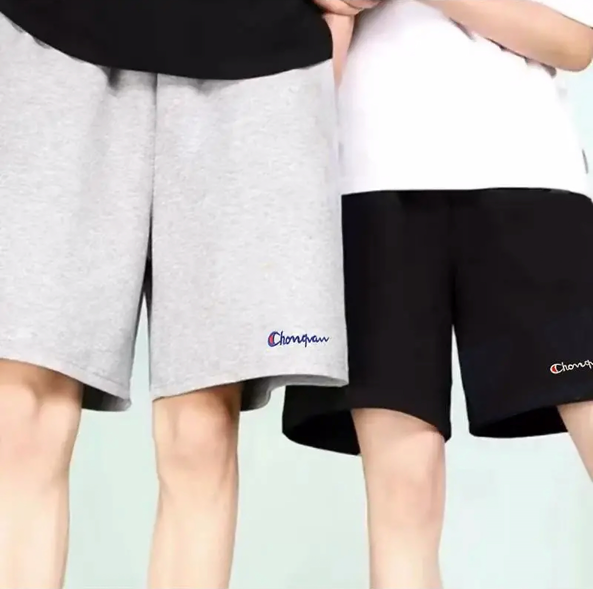 【支持验货】经典刺绣纯棉短裤情侣同款 - 短裤