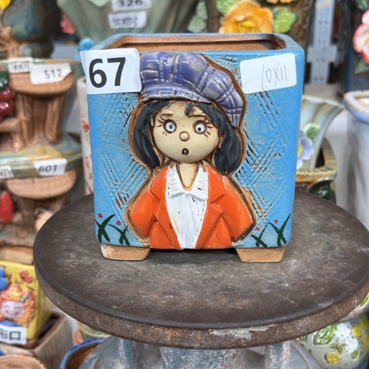 紫砂花盆粗陶材质多肉花盆