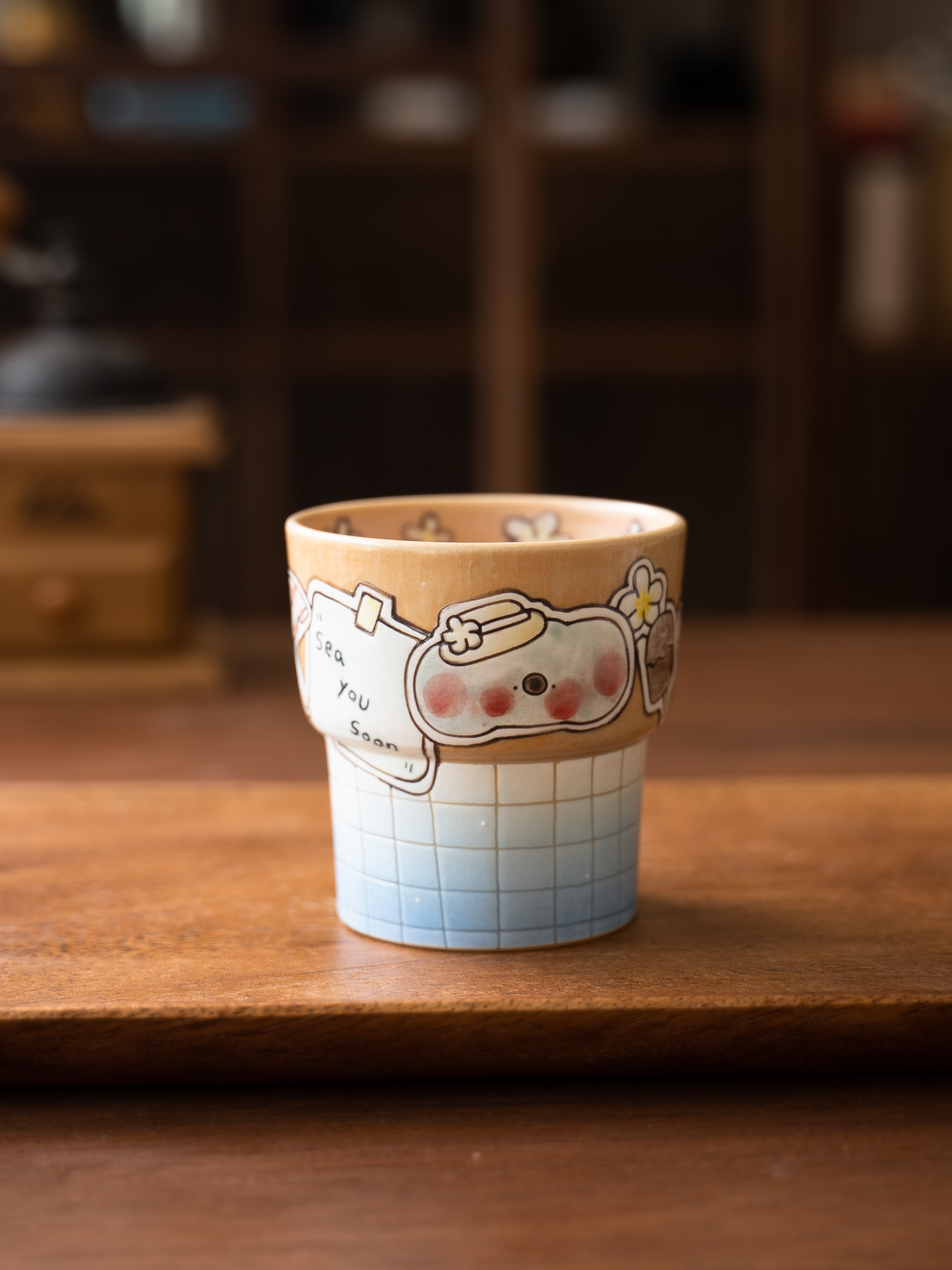  小憨 | 游泳圈小猪冰激凌甜筒手握杯