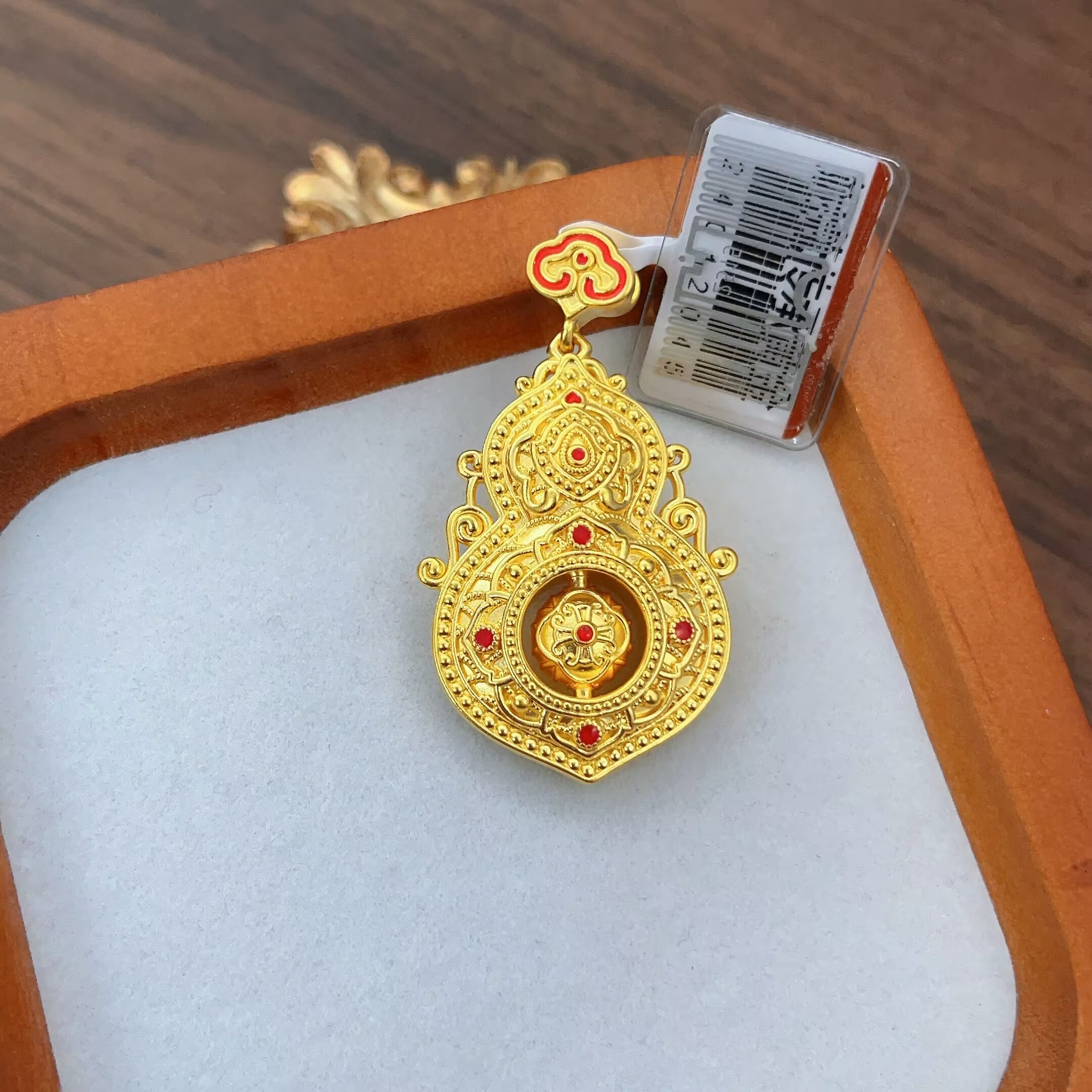 黄金 足金999 3D精工工艺 四美葫芦吊坠 黄金吊坠重7.00克