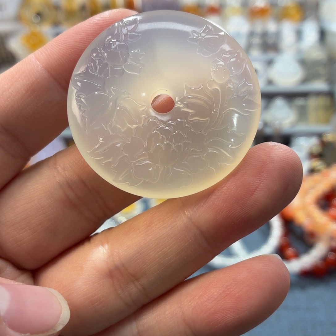 玛瑙/玉髓未镶嵌吊坠(不含链)