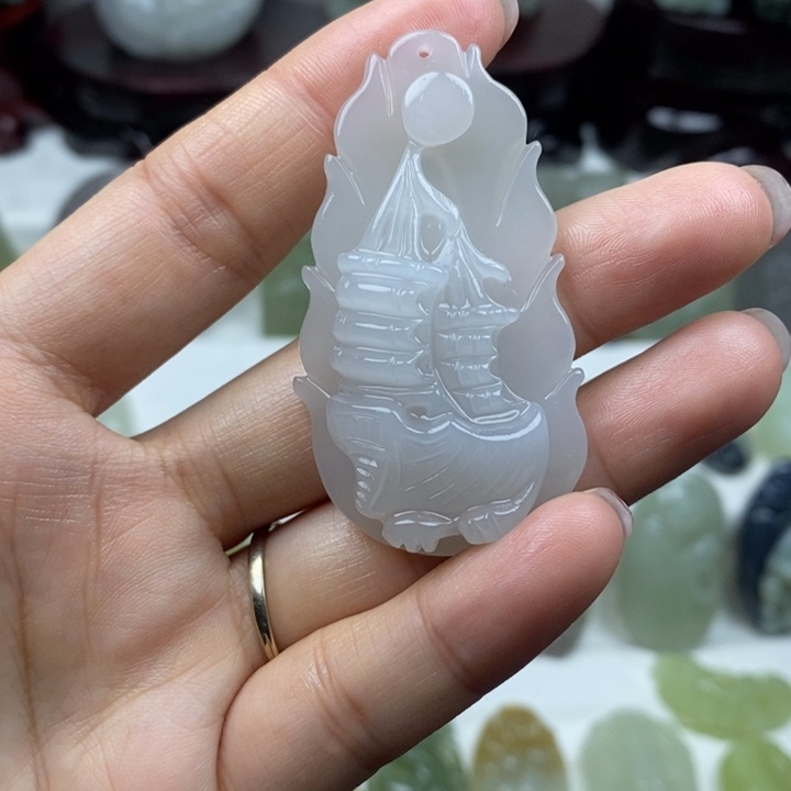 和田玉未镶嵌颈饰26