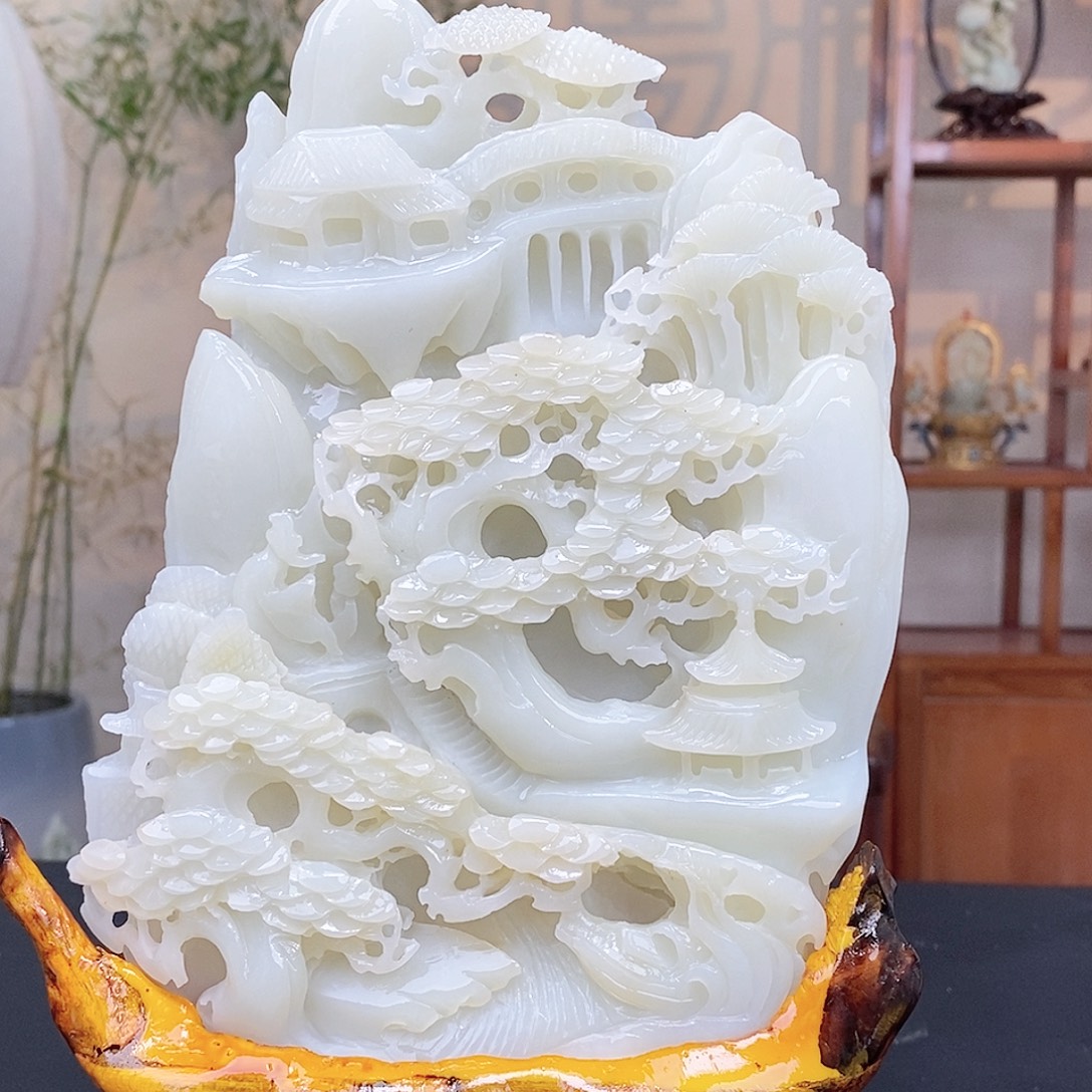 和田玉未镶嵌颈饰