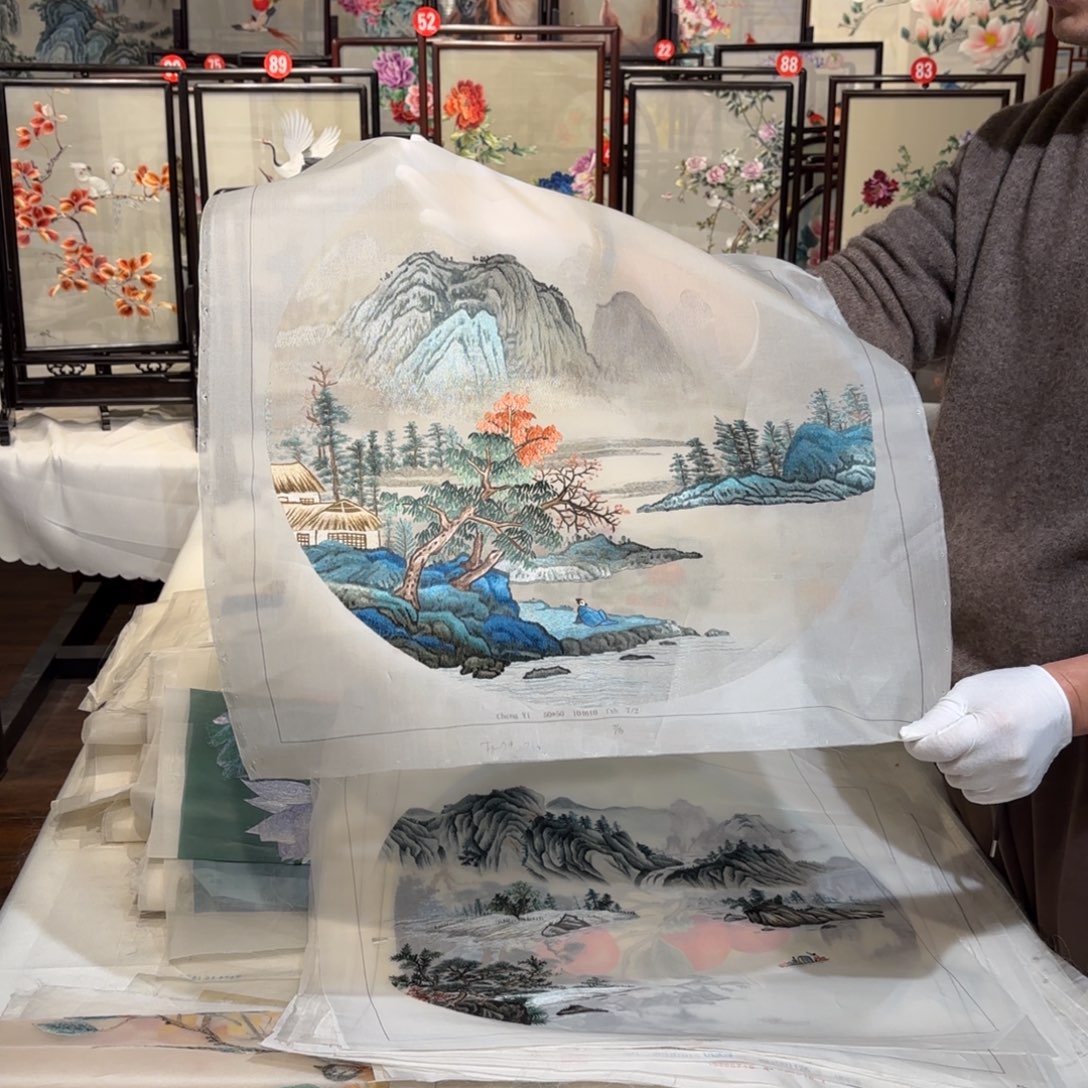 织绣纯手工制作工艺