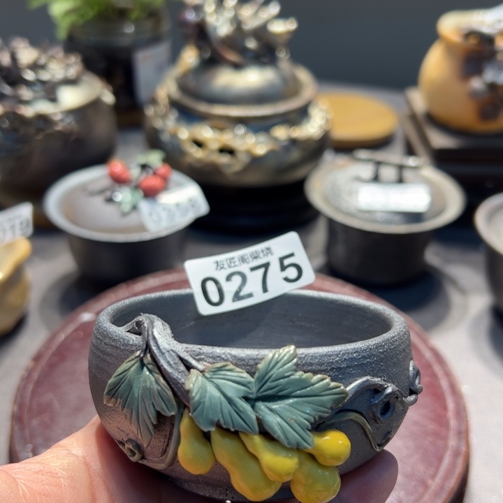 柴烧茶器，纯手工制作