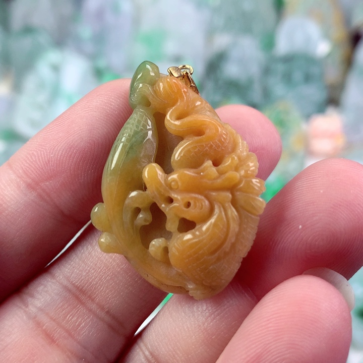 翡翠未镶嵌吊坠(不含链)