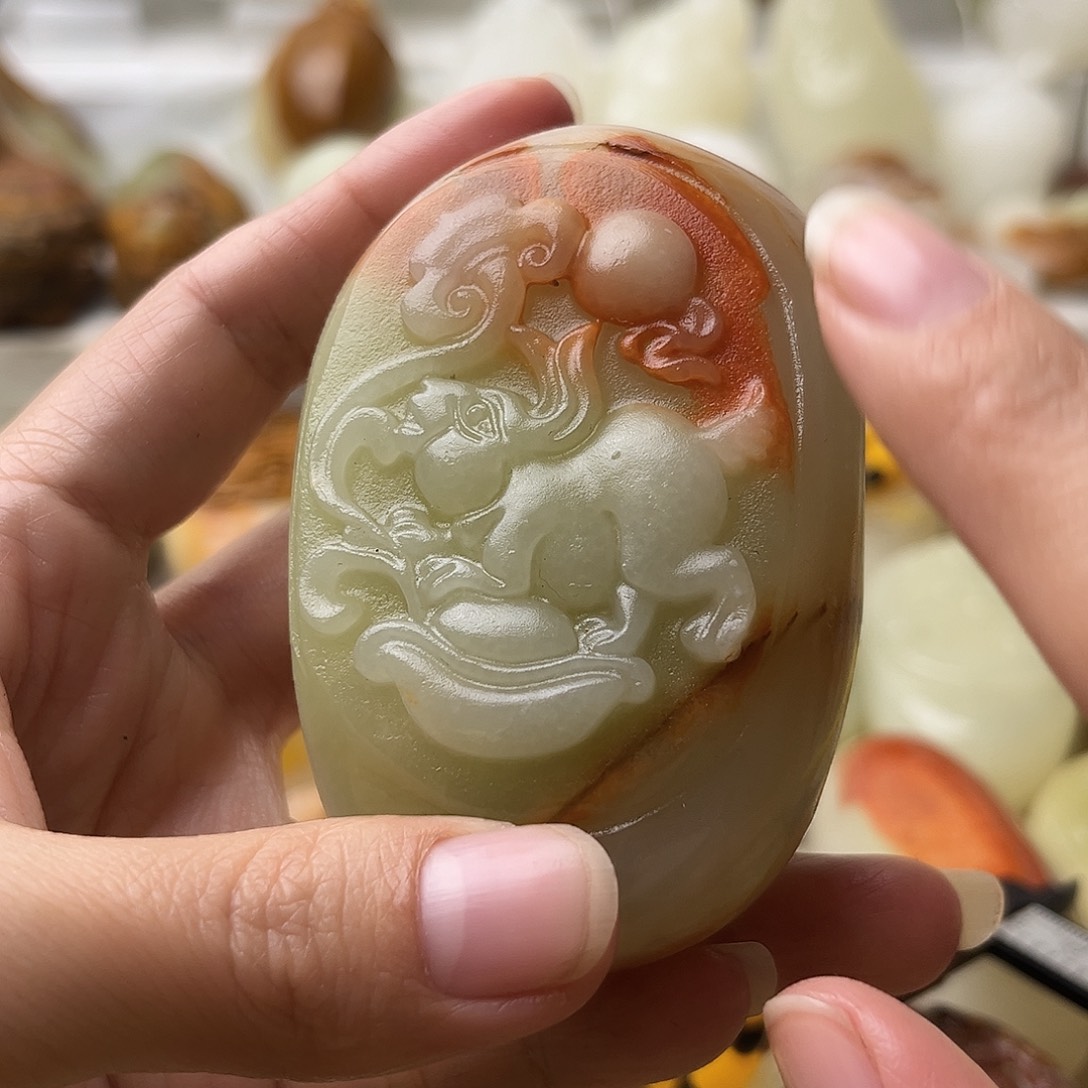 石材古青石不退换兔