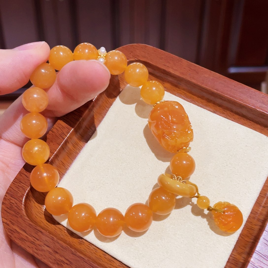 蜜蜡手链未镶嵌手串