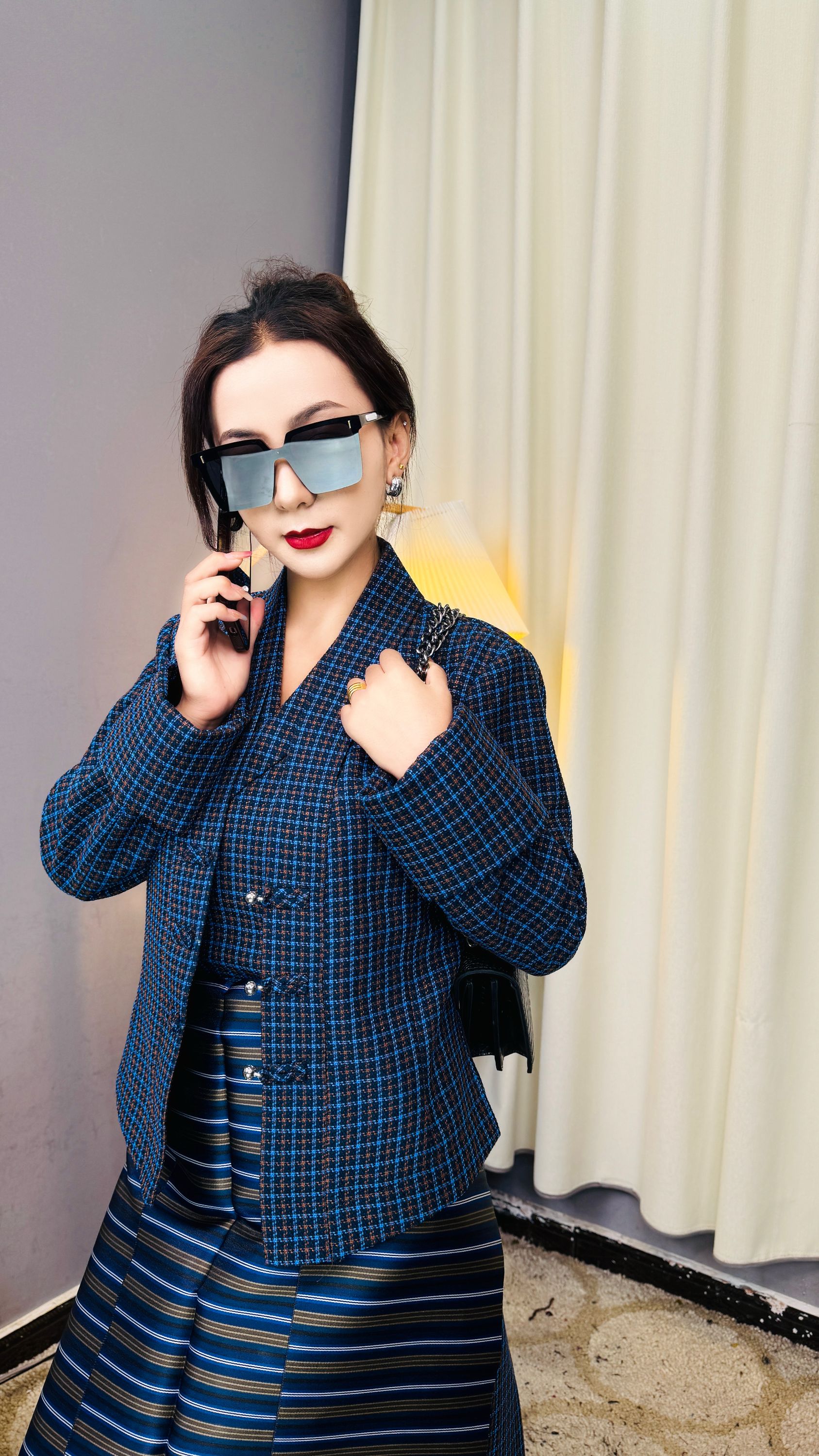 冬季高级感小香风加绒加厚款藏服三件套