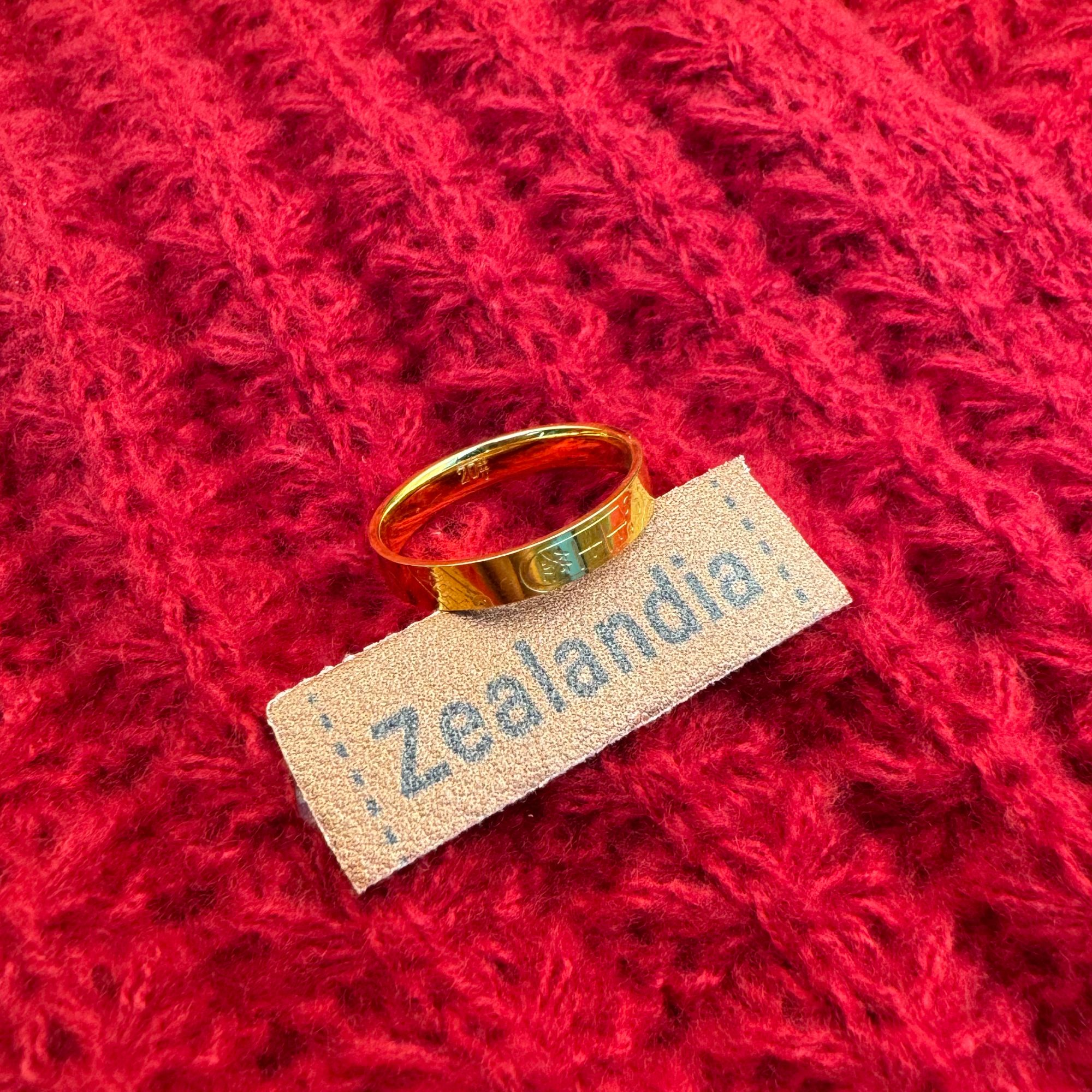 【官方质检】999手工时尚百搭吉言戒约4MM围巾送妈妈送女友