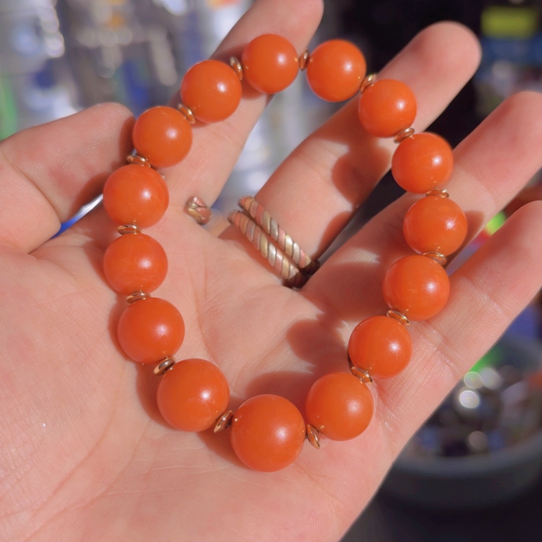 南红玛瑙手链未镶嵌