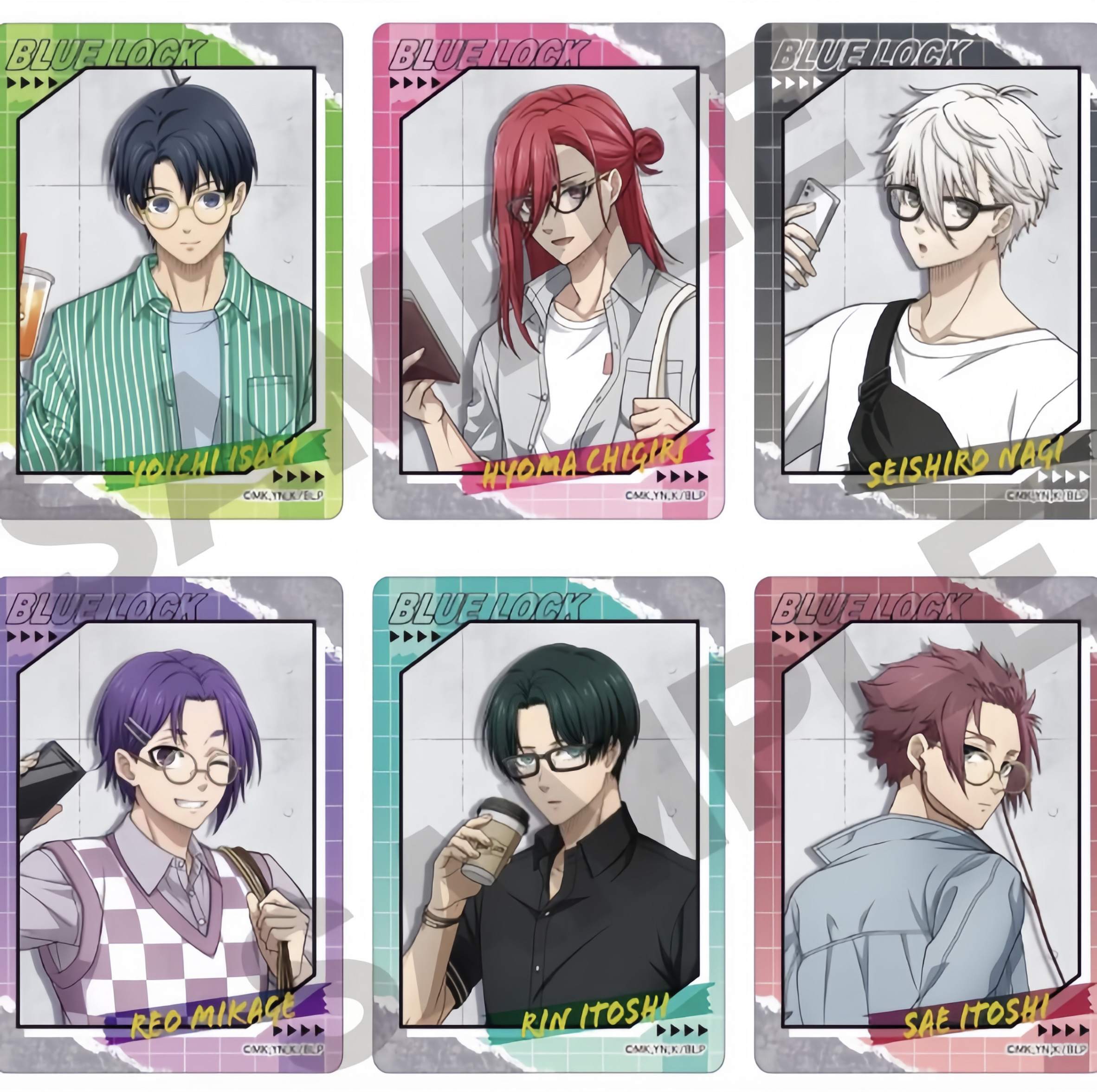 【蓝色监狱】蓝锁假日眼镜 Ver 日谷正版吧唧 透卡盲盒代拆