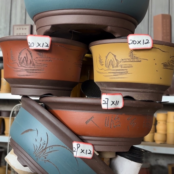 花盆紫砂100-6。        