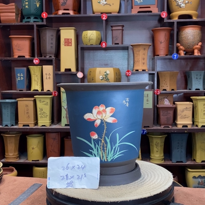 紫砂花盆紫砂花盆