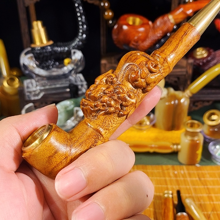 高端定制金丝楠烟嘴