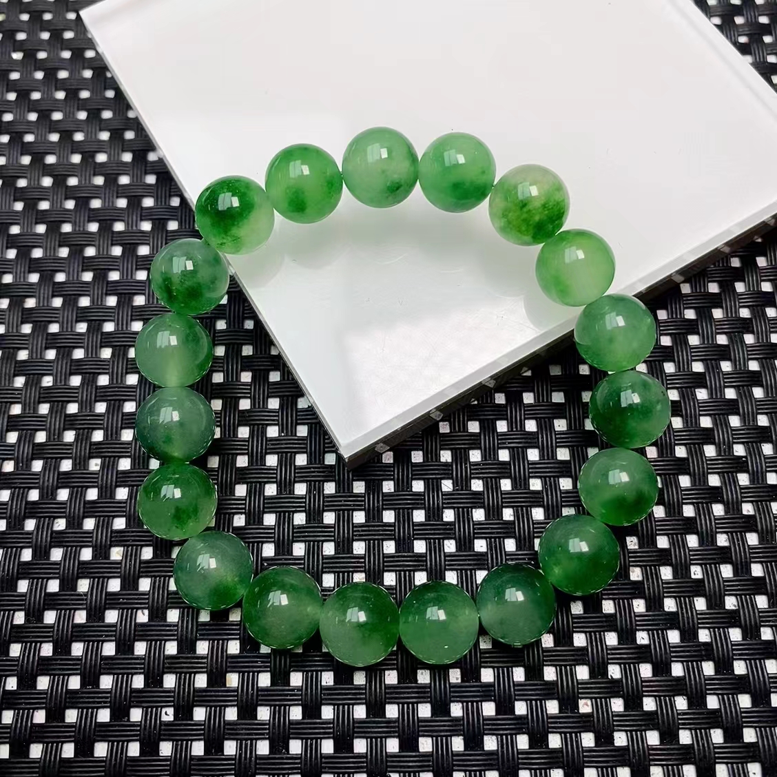 [石矿]A856冰绿花手链10M