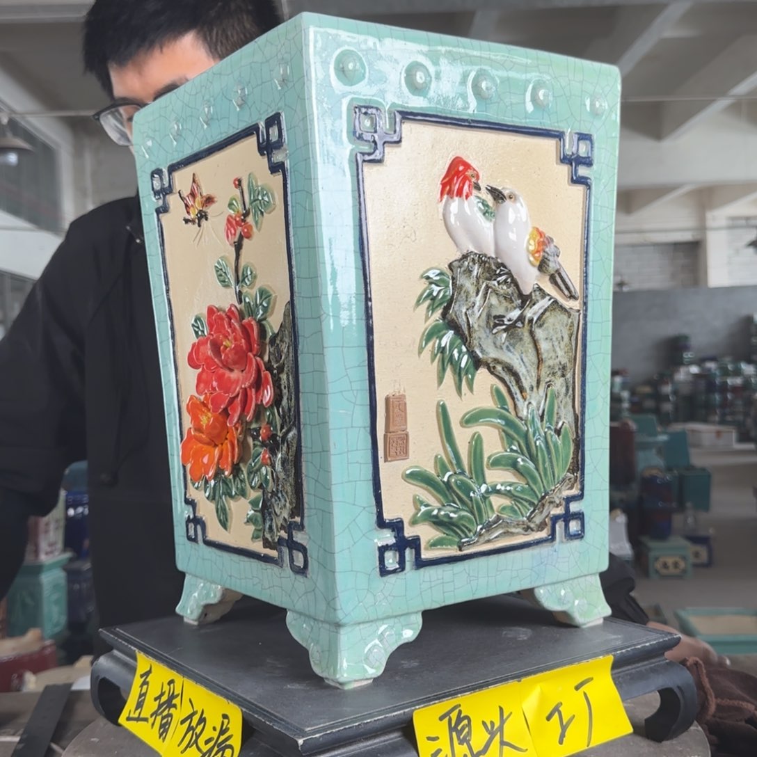 陶。一风堂石湾花盆 