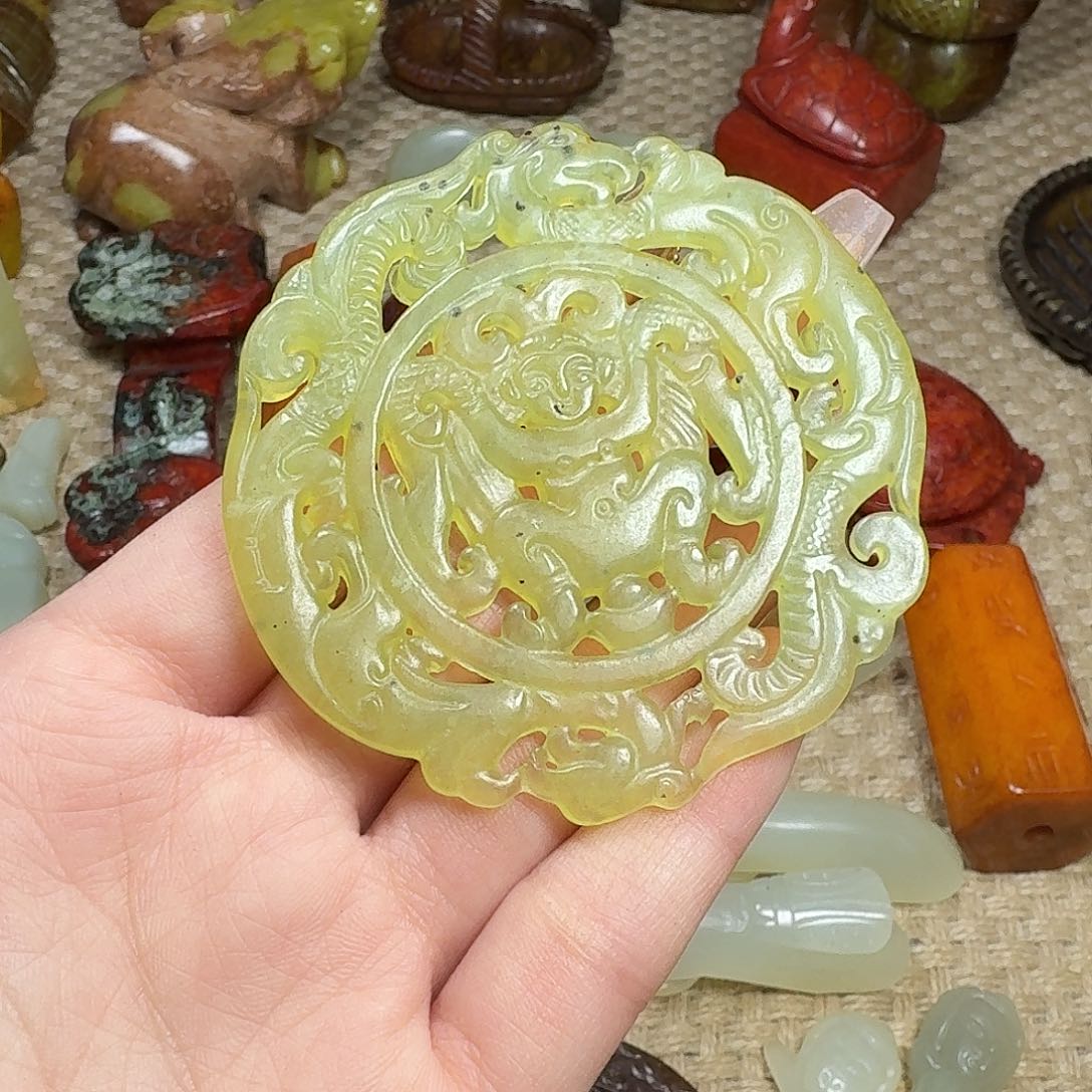 白玉菩提吊坠挂件