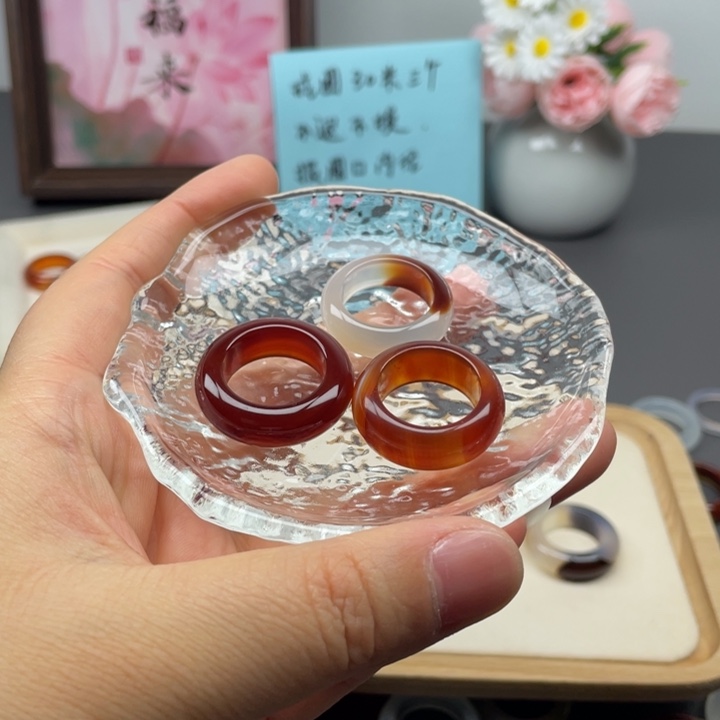 未镶嵌戒指玛瑙/玉髓