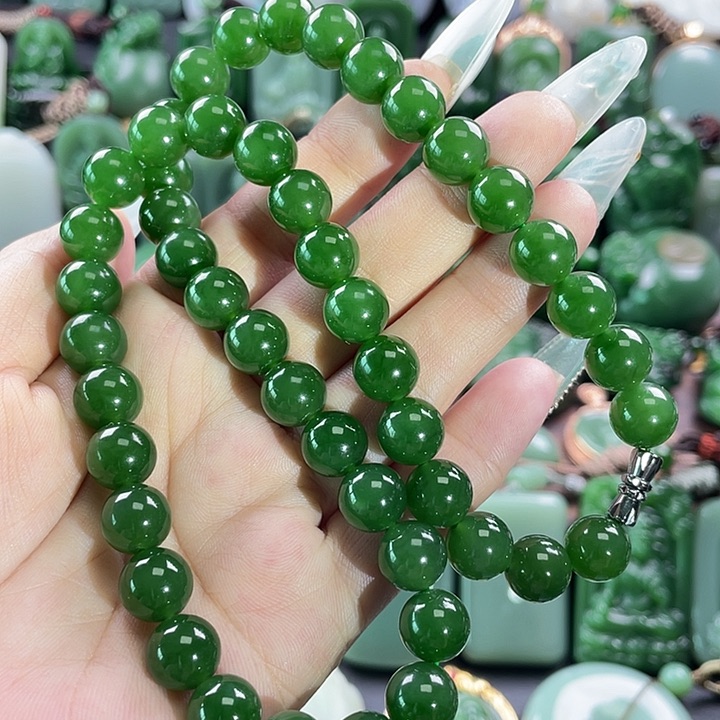 和田玉（碧玉）未镶嵌项链