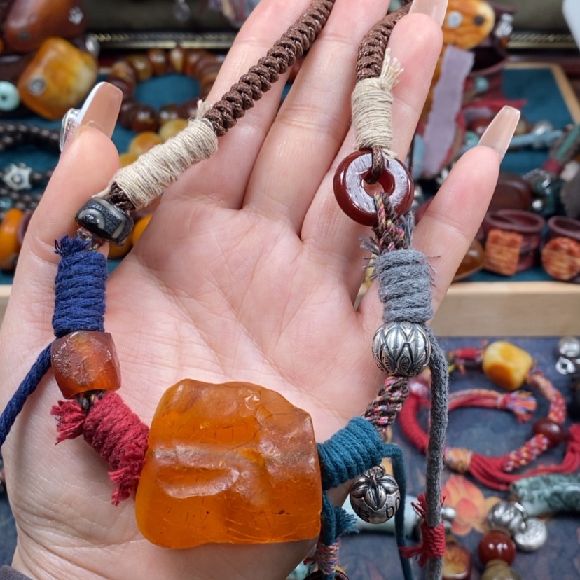 【闪购商品】蜜蜡颈饰未镶嵌项链