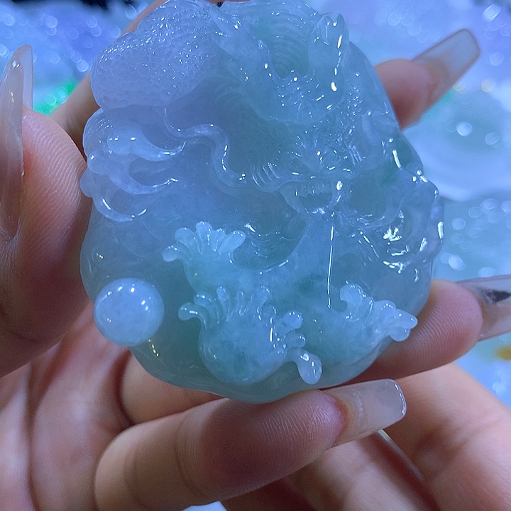 颈饰未镶嵌翡翠天然翡翠A货吊坠