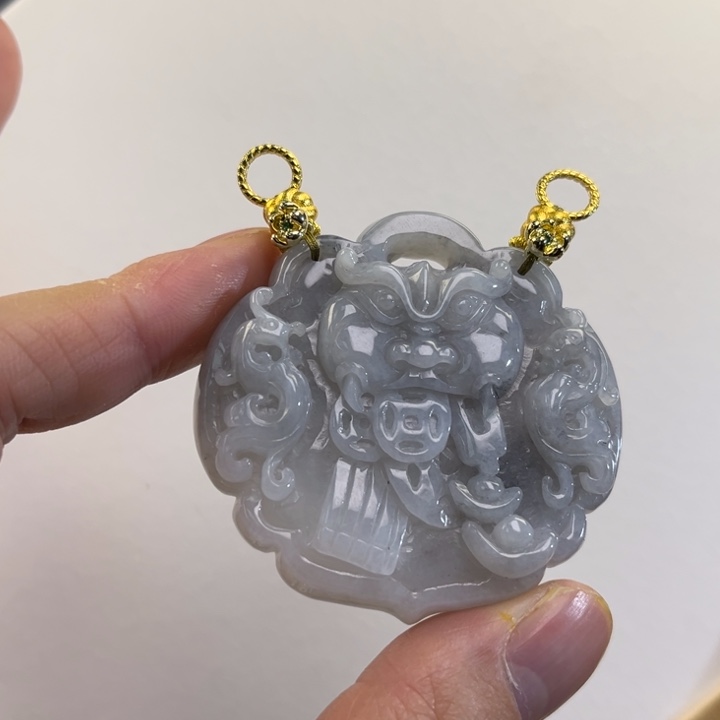 翡翠吊坠(赠链)未镶嵌代编织