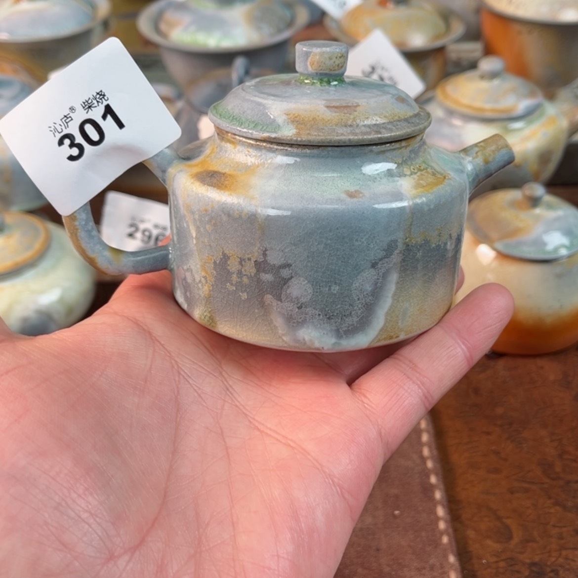 【闪购商品】廖**神沁庐柴窑古法柴烧手工茶具