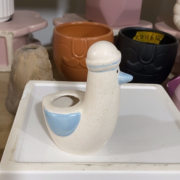 摆件陶盆有孔 微瑕介意勿拍