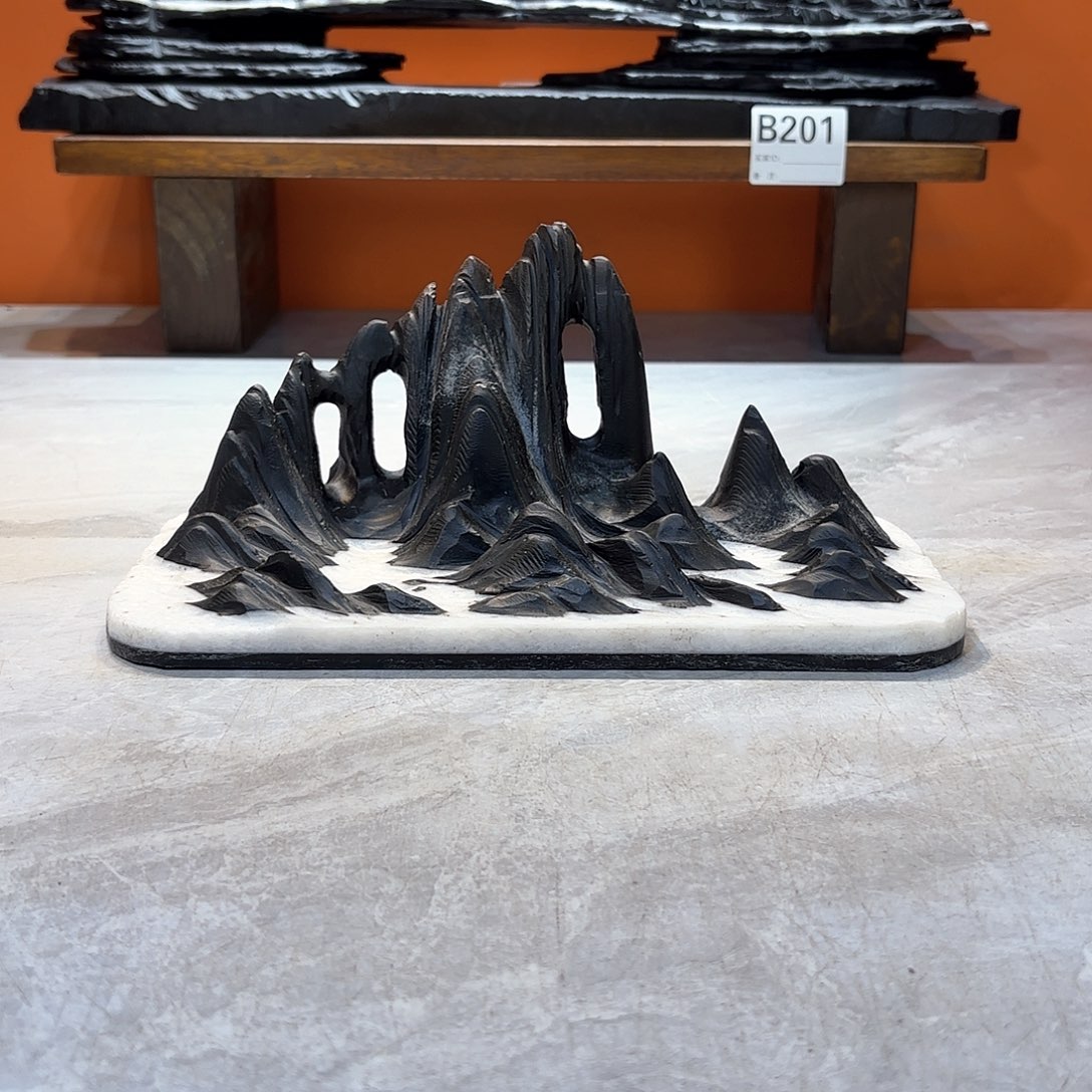 摆件卡*灵璧石奇石摆件 