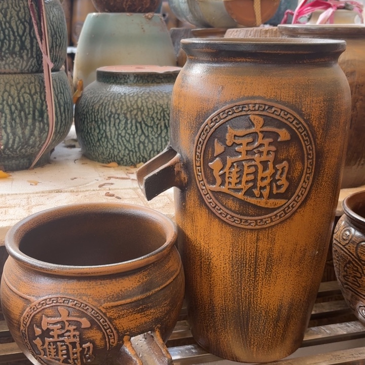 粗陶口径19/39，20/17进水口2.5厘米