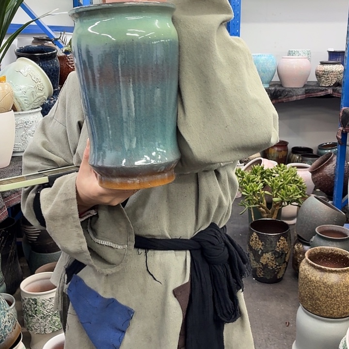 15×26 -粗陶花盆有孔-买买买