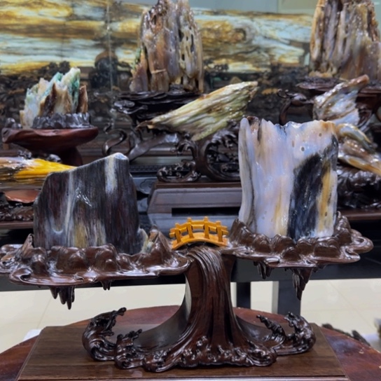 硅化玉摆件未镶嵌