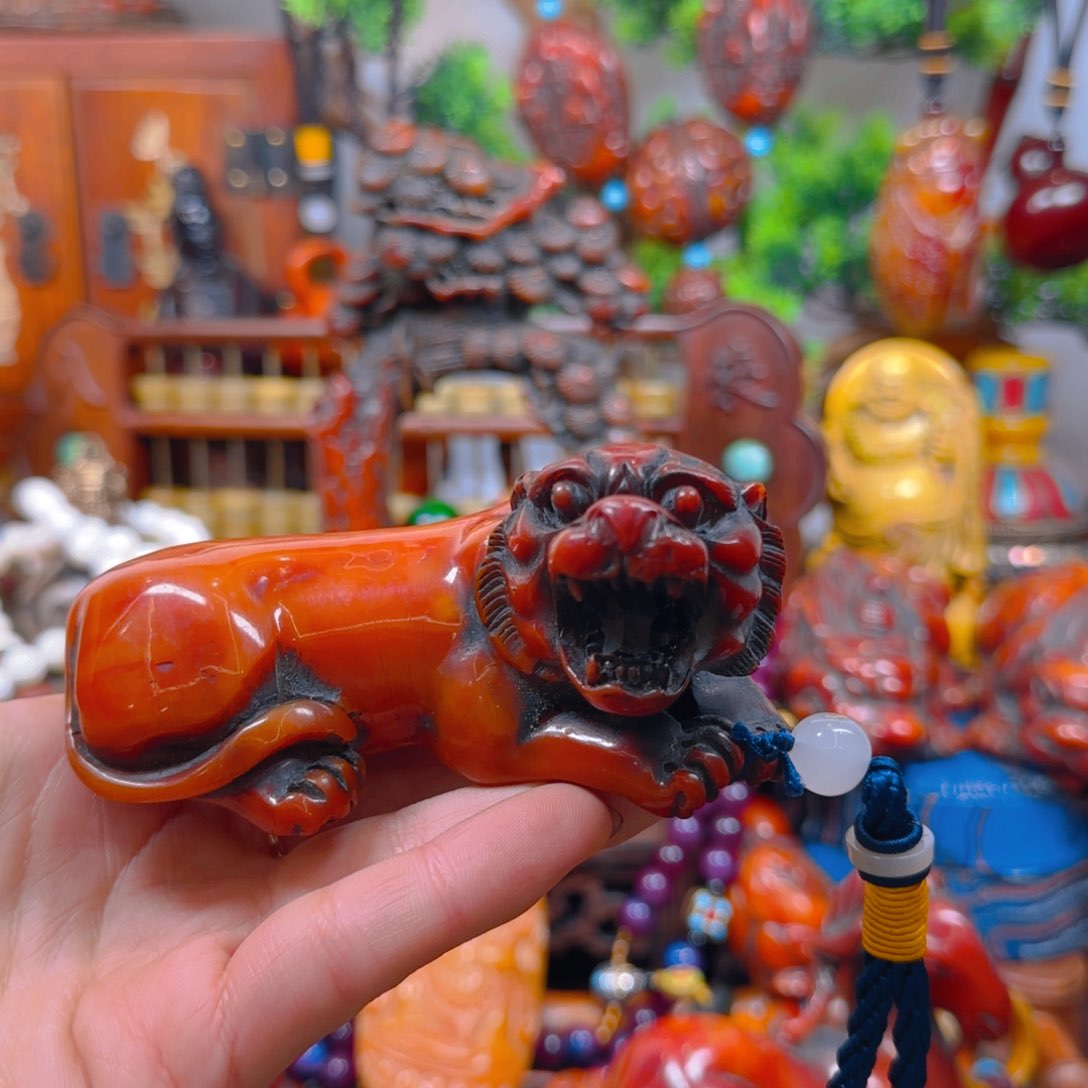 蜜蜡裸石未镶嵌手把