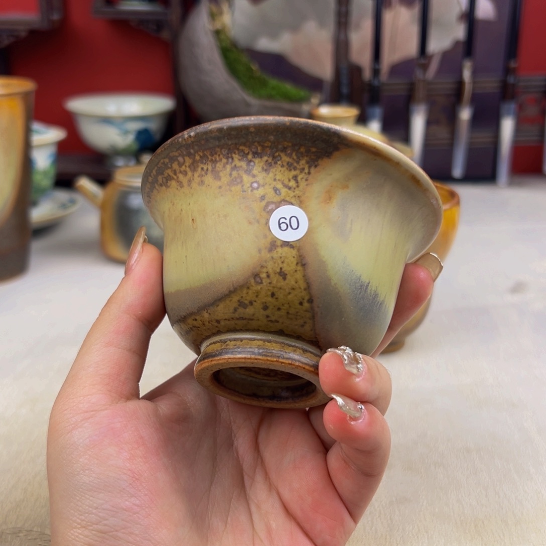 杯子纯手工柴烧主人杯