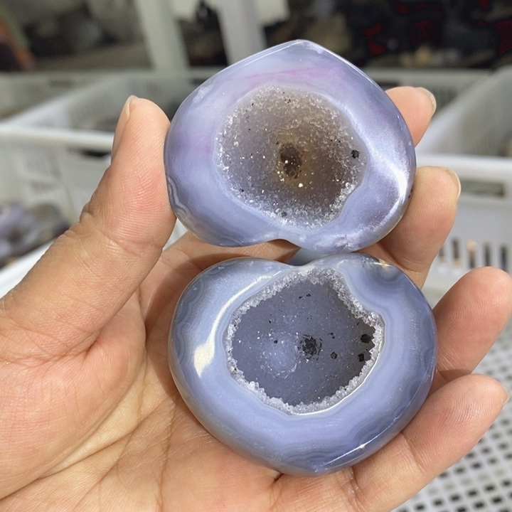 未镶嵌珠宝半成品水晶爱心盆