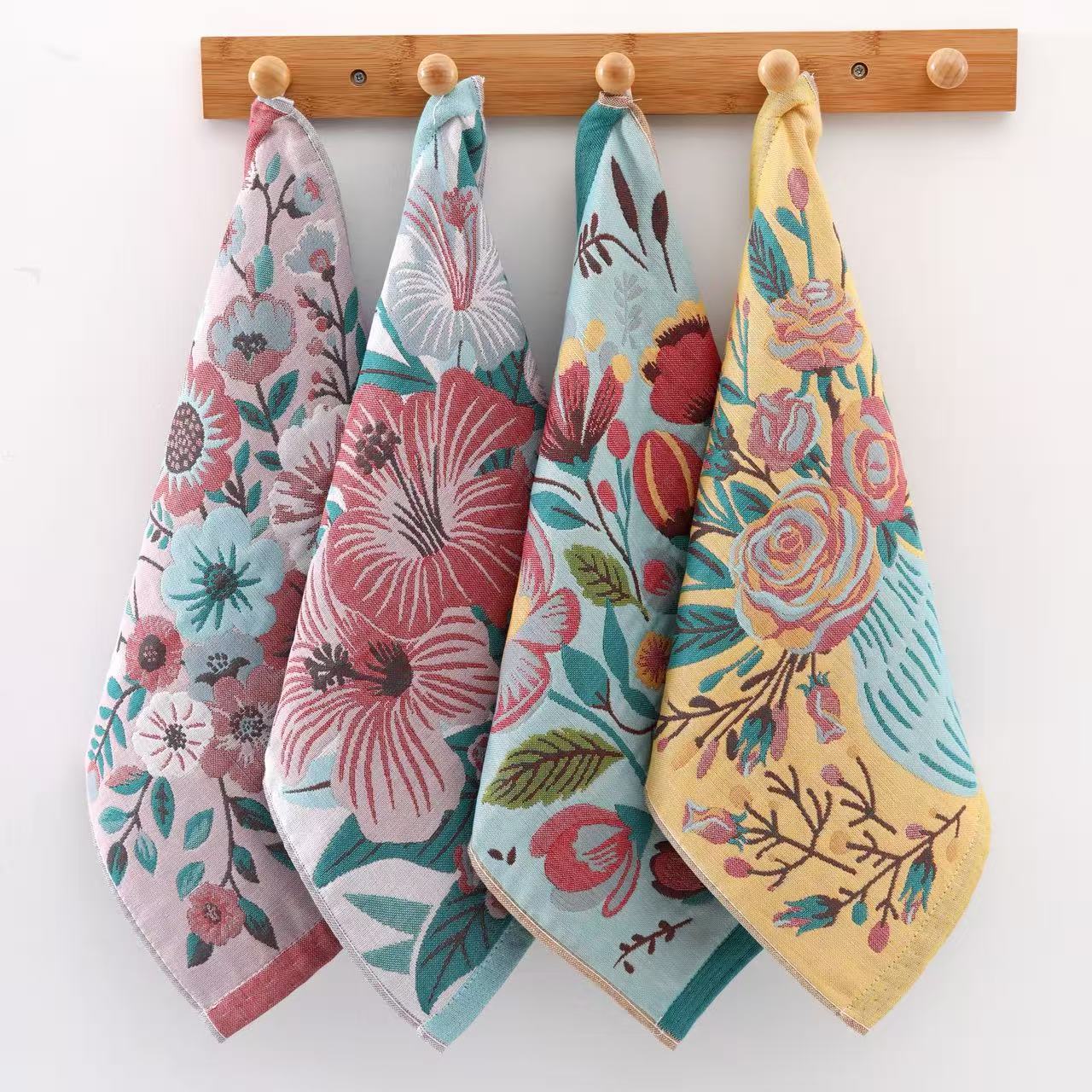 开播福利-方巾家用毛巾洗澡面巾棉麻柔软洗脸吸水家庭装（三条装）