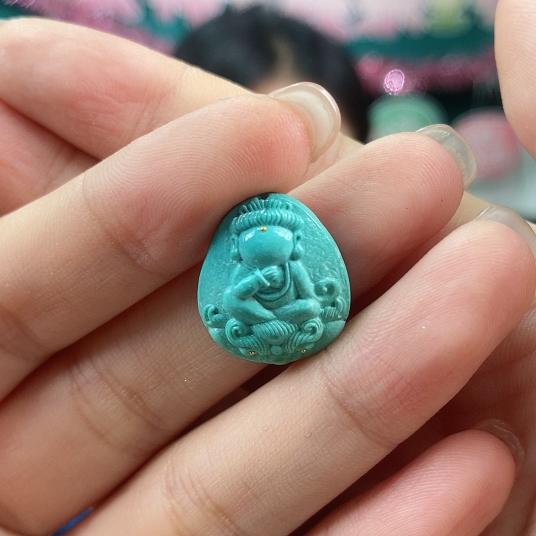 绿松石珠宝奇石未镶嵌