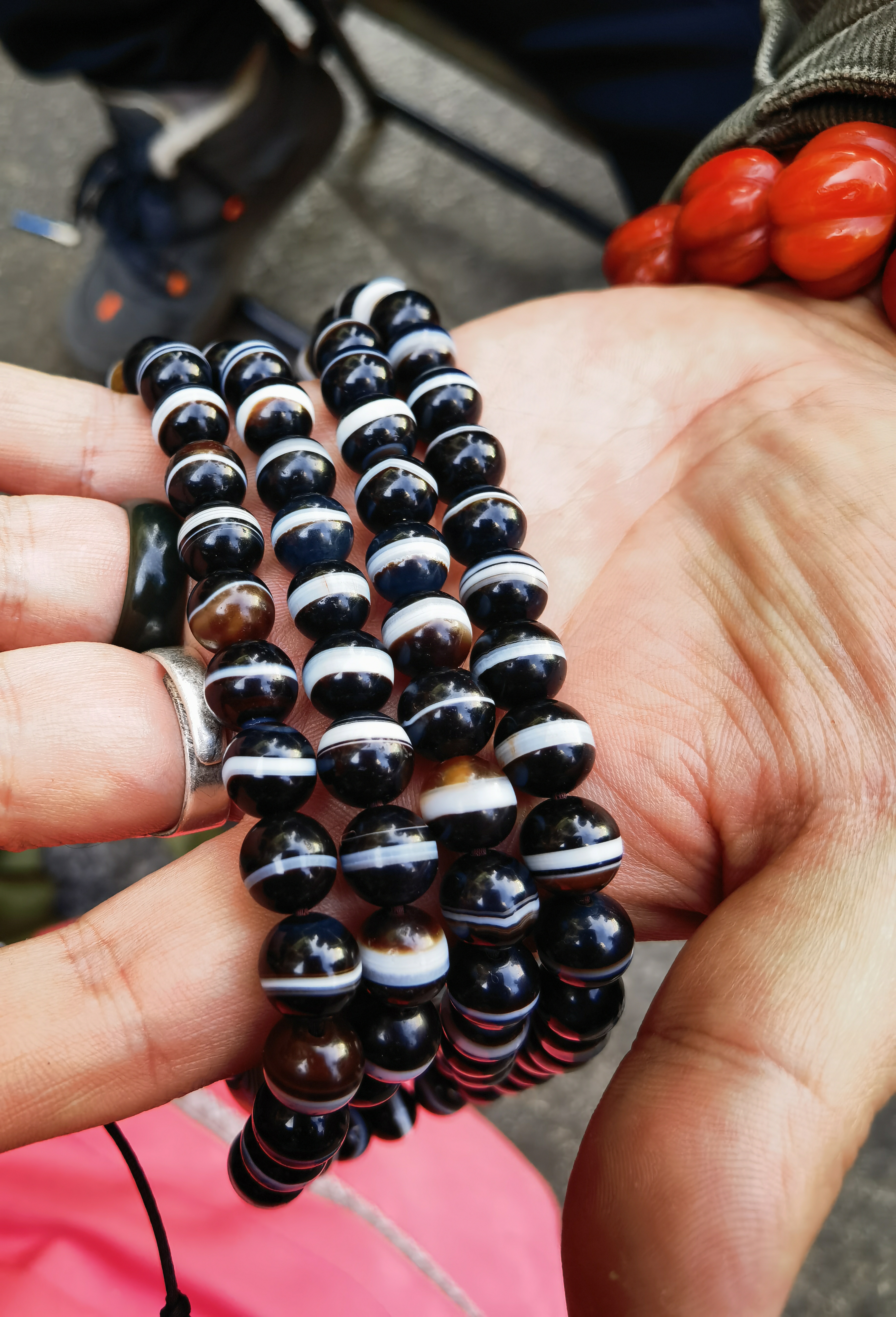 藏地朵朵强哥精品药师玛瑙108