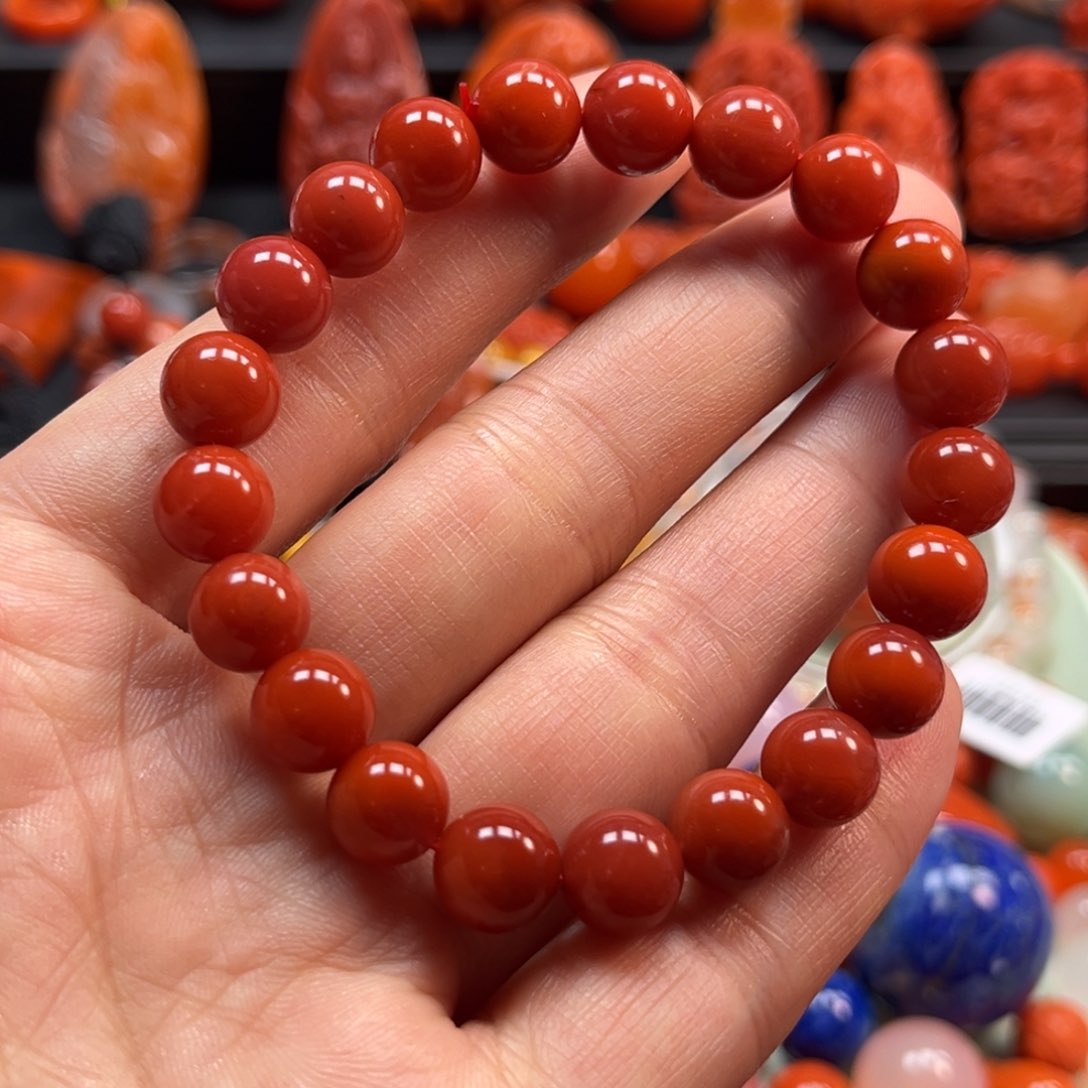 南红玛瑙手串9mm未镶嵌