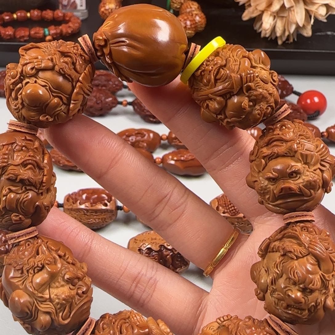 橄榄核手串/手链尺寸2.5油核钟馗手串