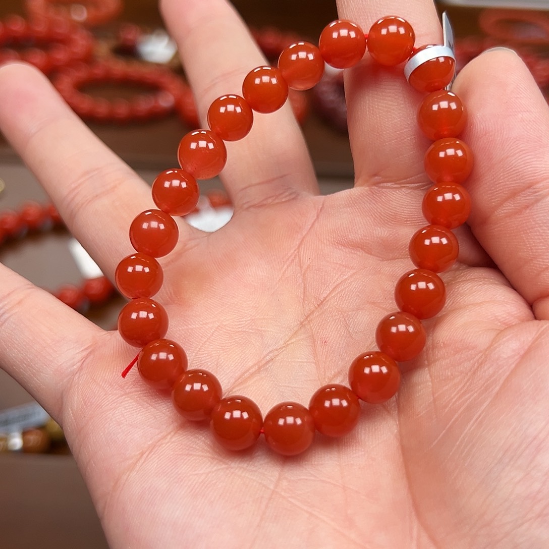 南红玛瑙未镶嵌手镯