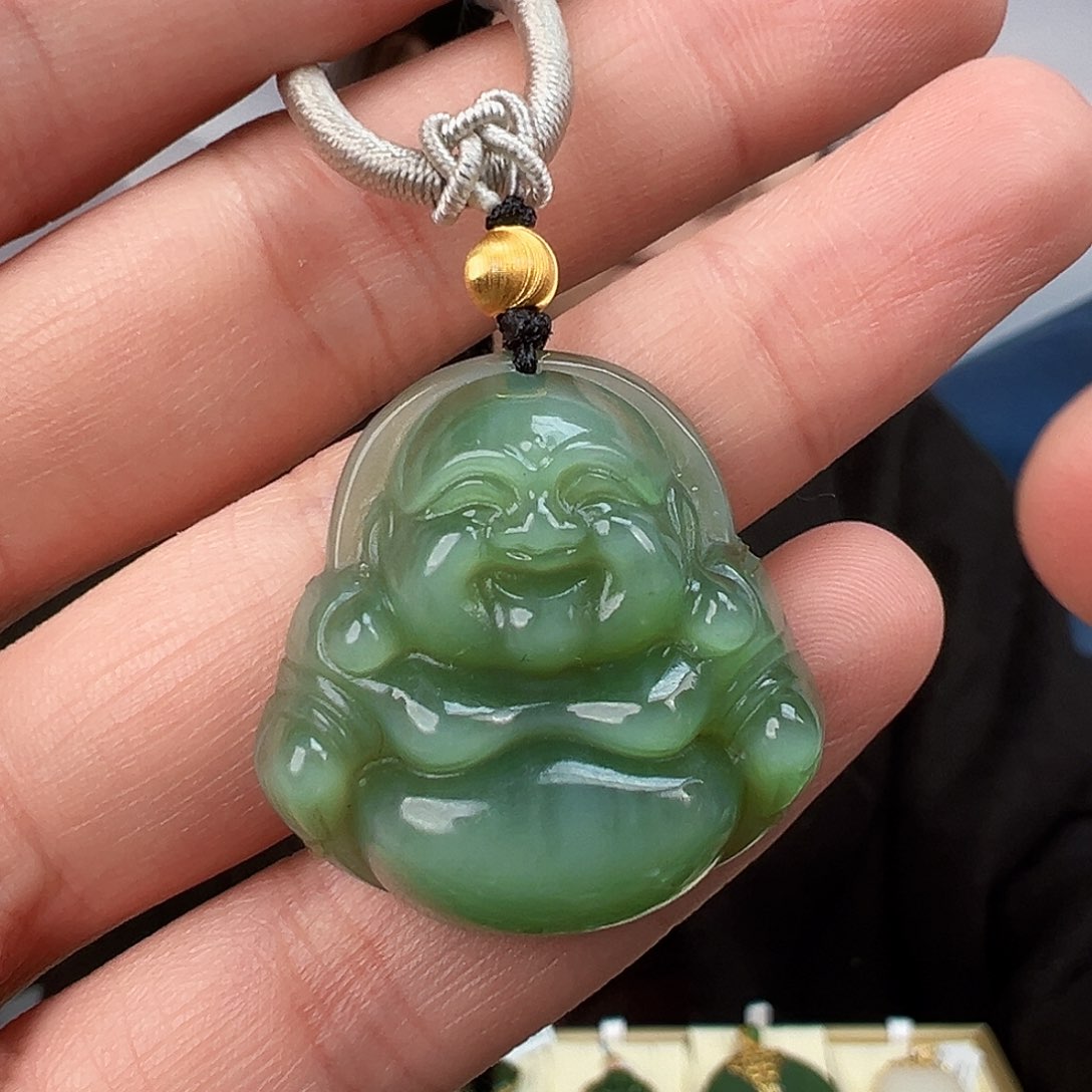 和田玉（碧玉）颈饰未镶嵌