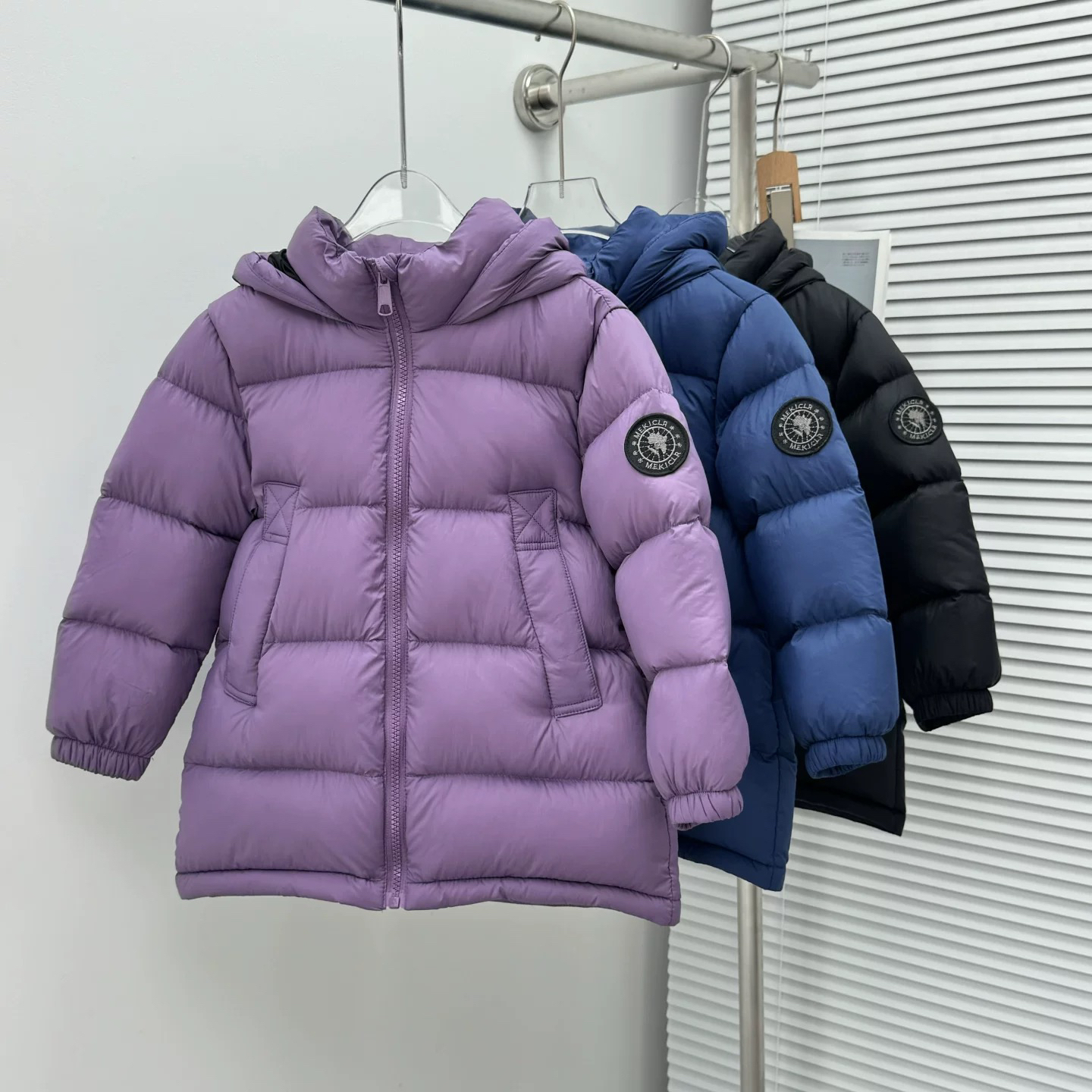 专属90白鸭绒新款男童女童儿童羽绒服中长款加厚防水连帽冬装外套