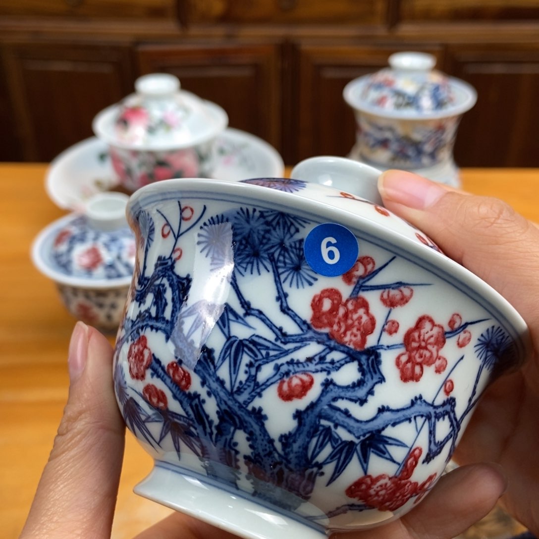 手绘现代茶具非古董