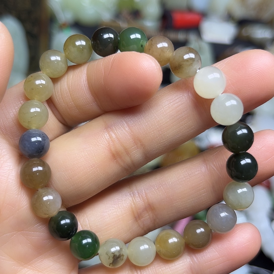 和田玉未镶嵌手串