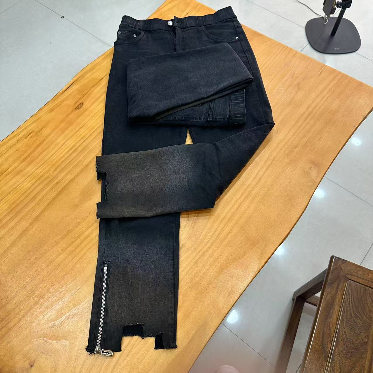 （柒玖捌定制）欧货高弹渐变烟管裤