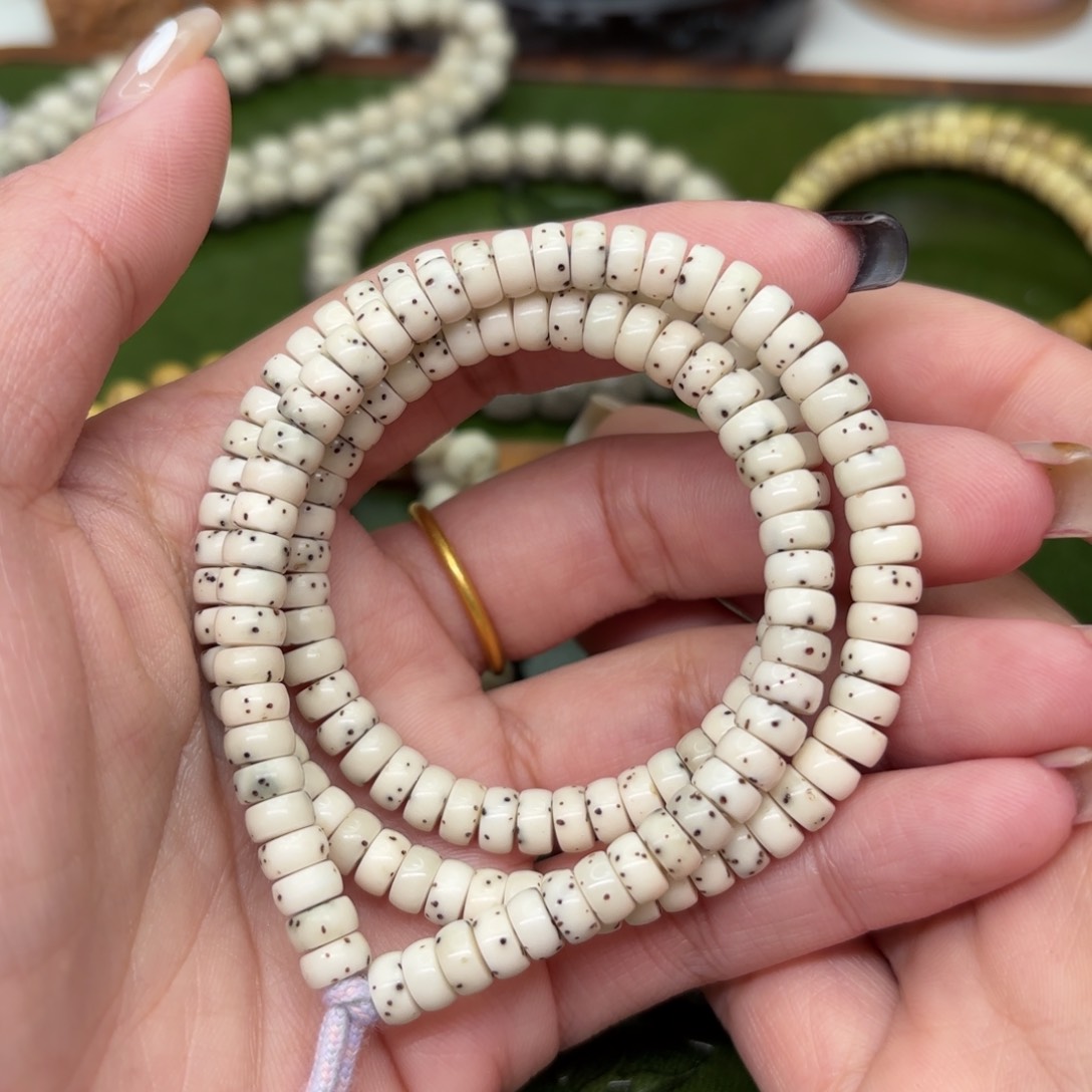 星月菩提手串3*6药片❗️数星星❗️糯冰石玉料❗️