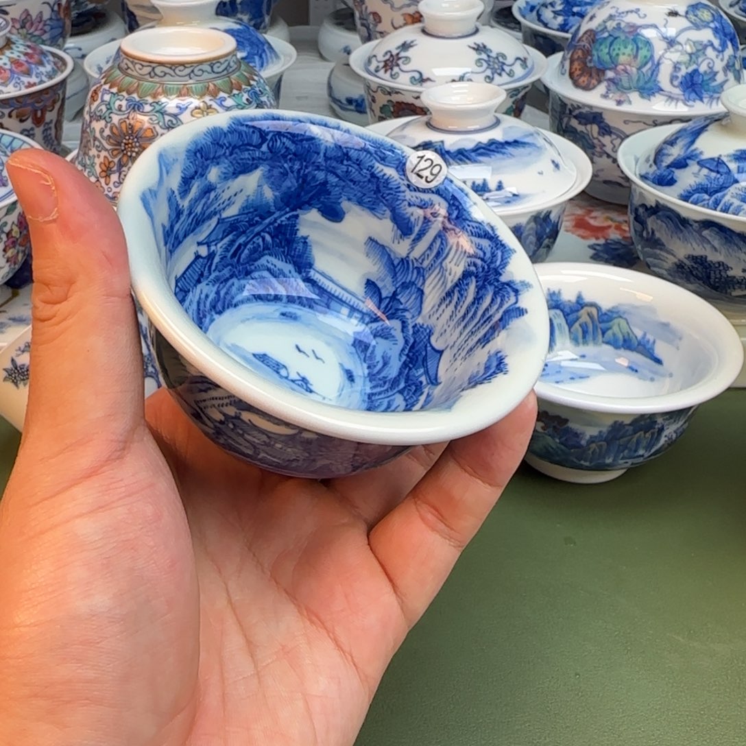 彦祖纯手工手绘茶具129